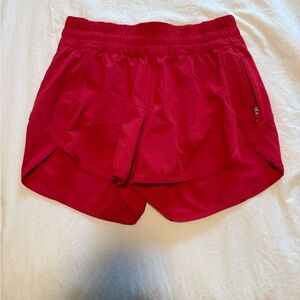 Lululemon Red Athletic Shorts